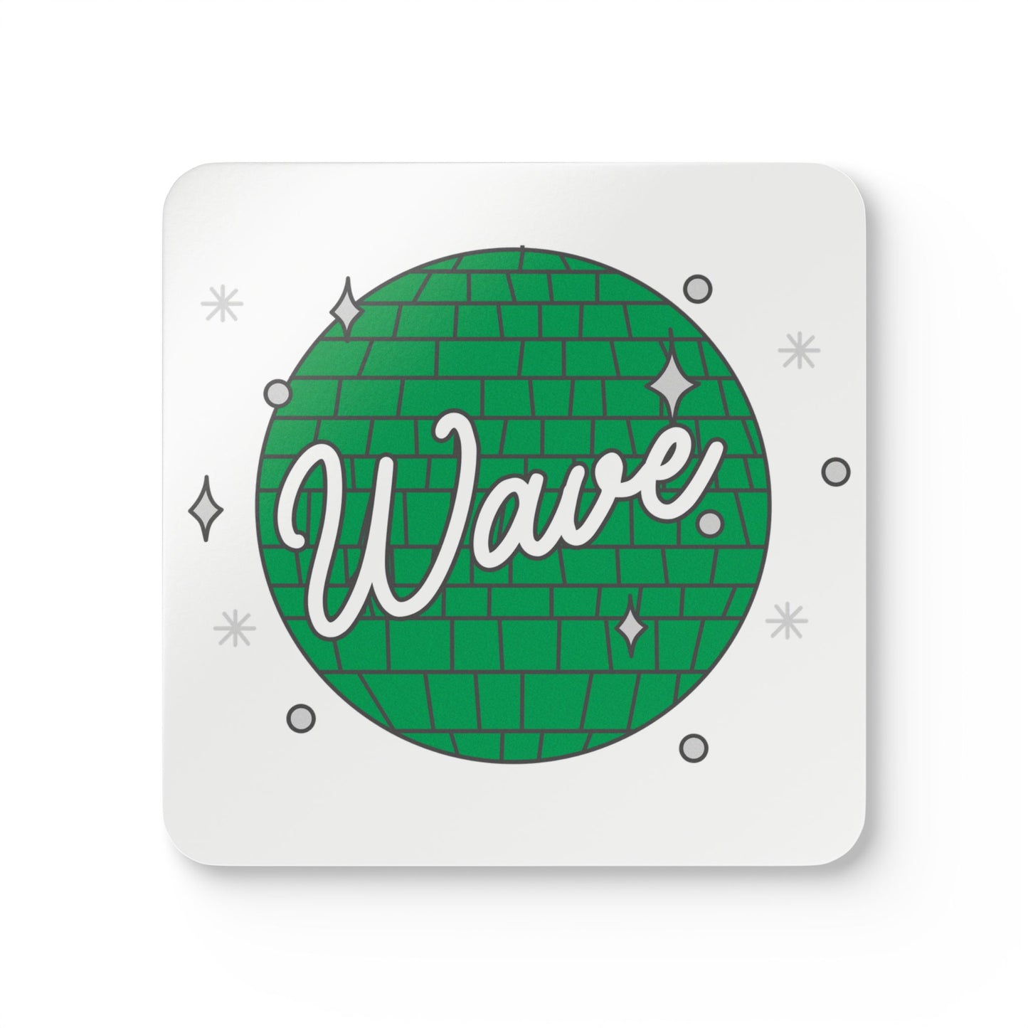 Green Wave Coaster Set (Set of 4)