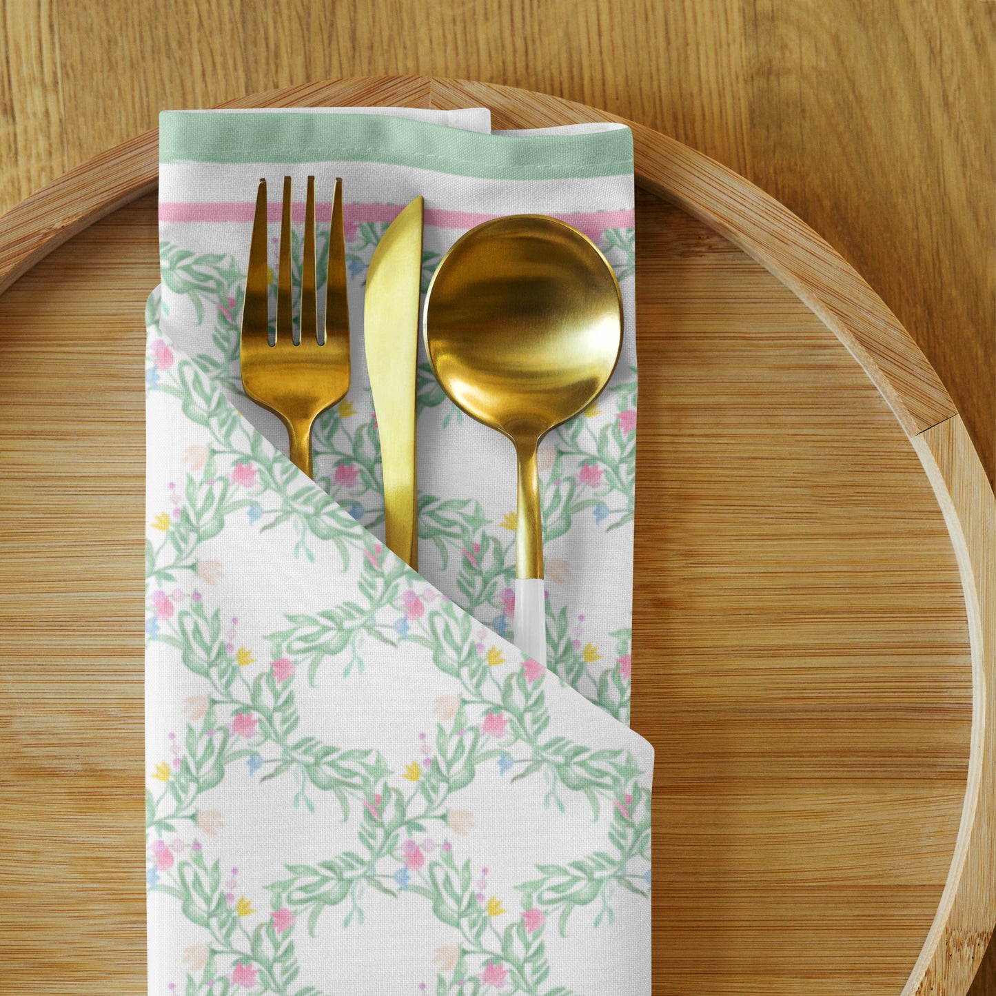 Pastel Easter Cloth Dinner Napkins (Set of 4)