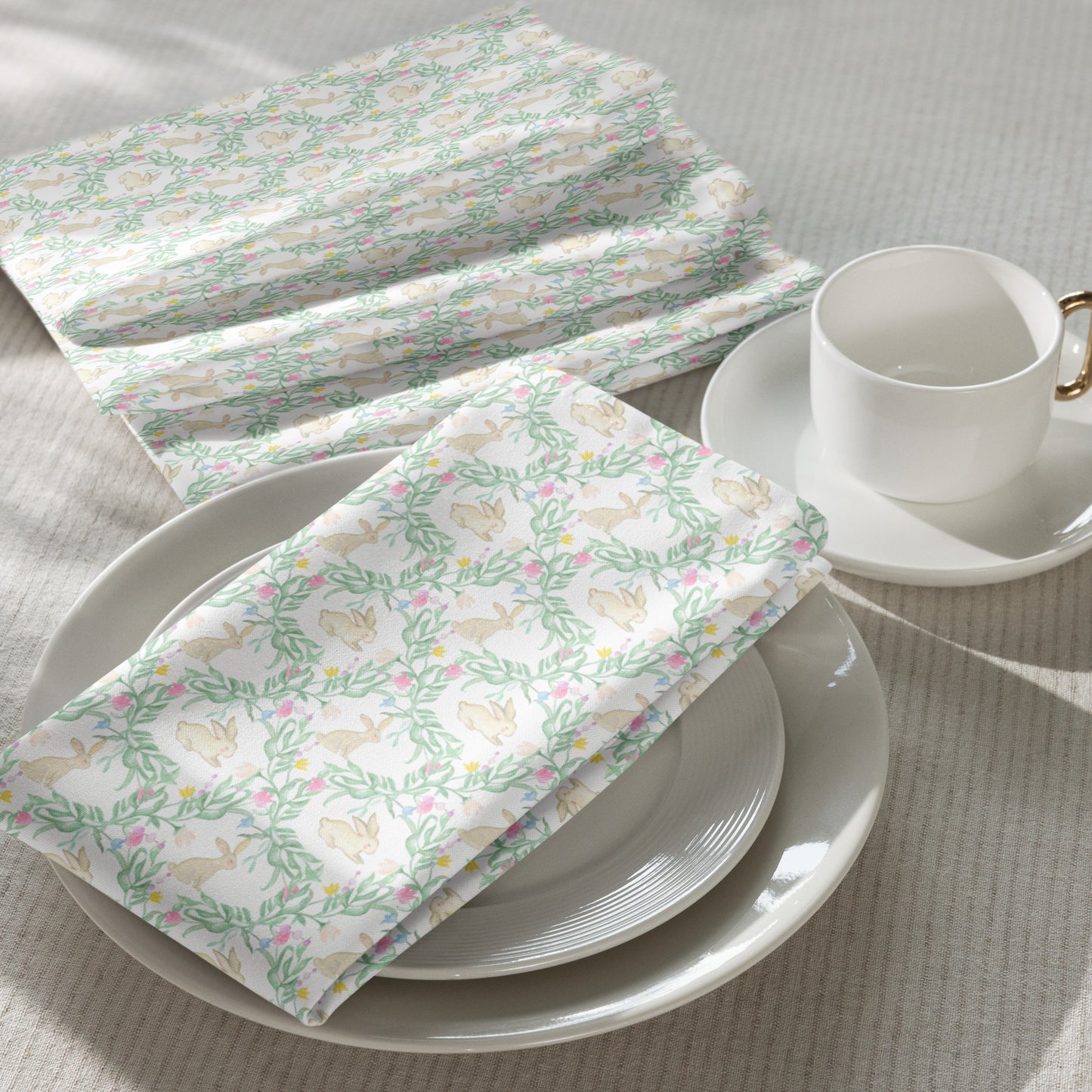 Hoppy Easter Cloth Dinner Napkins (Set of 4)