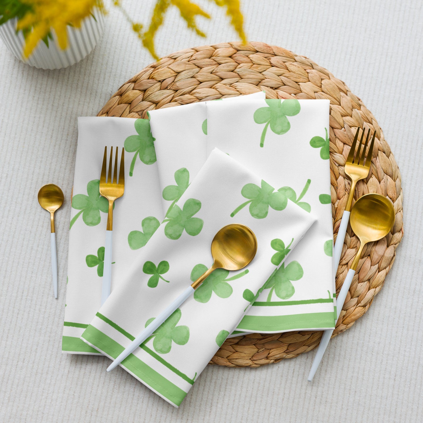 Lucky You Cloth Dinner Napkins (Set of 4)