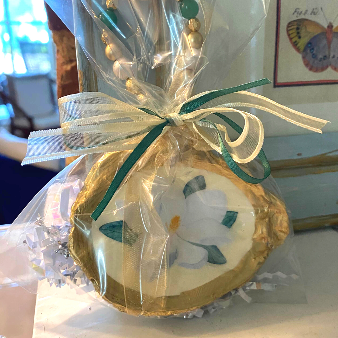 Southern Magnolia Oyster Ornament