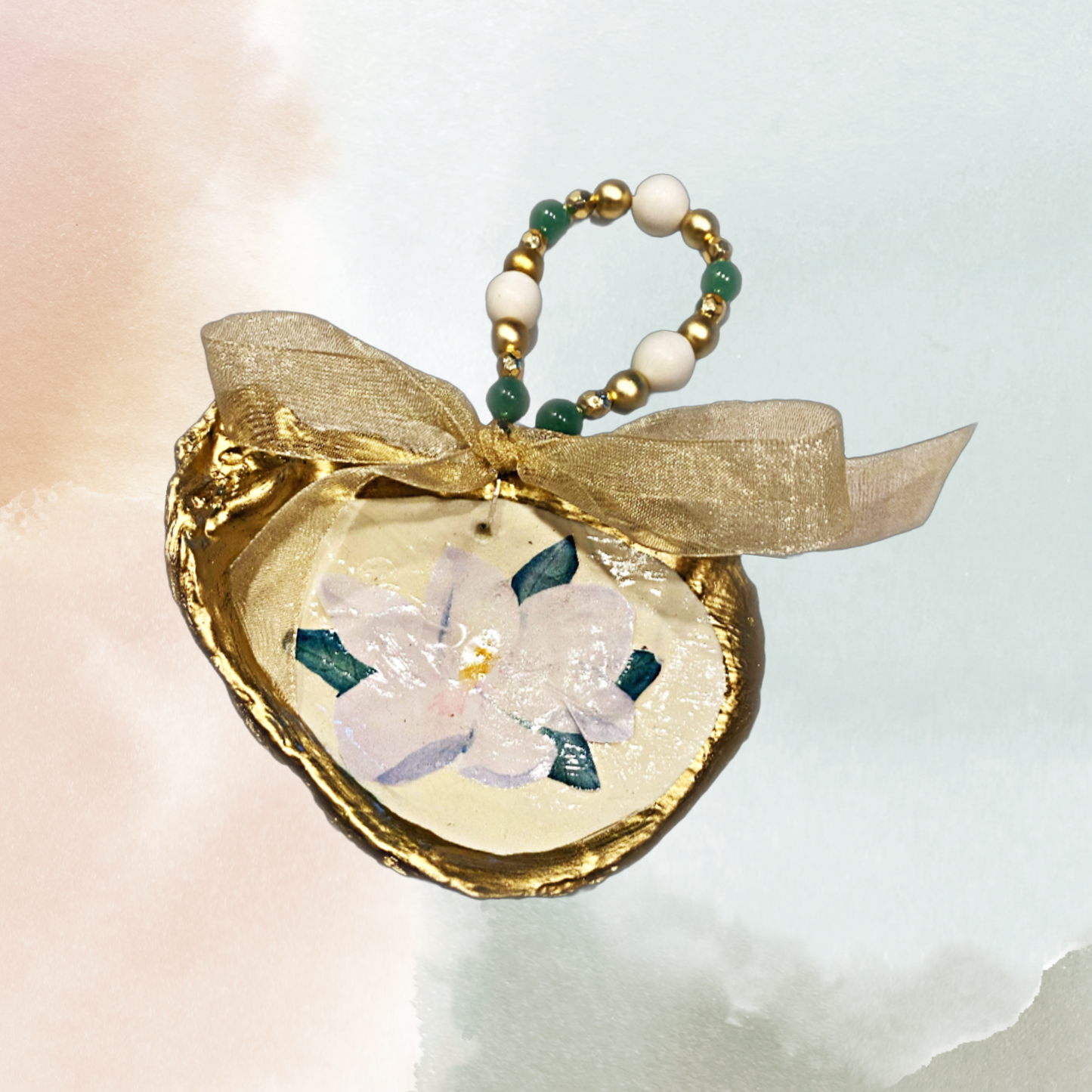 Southern Magnolia Oyster Ornament
