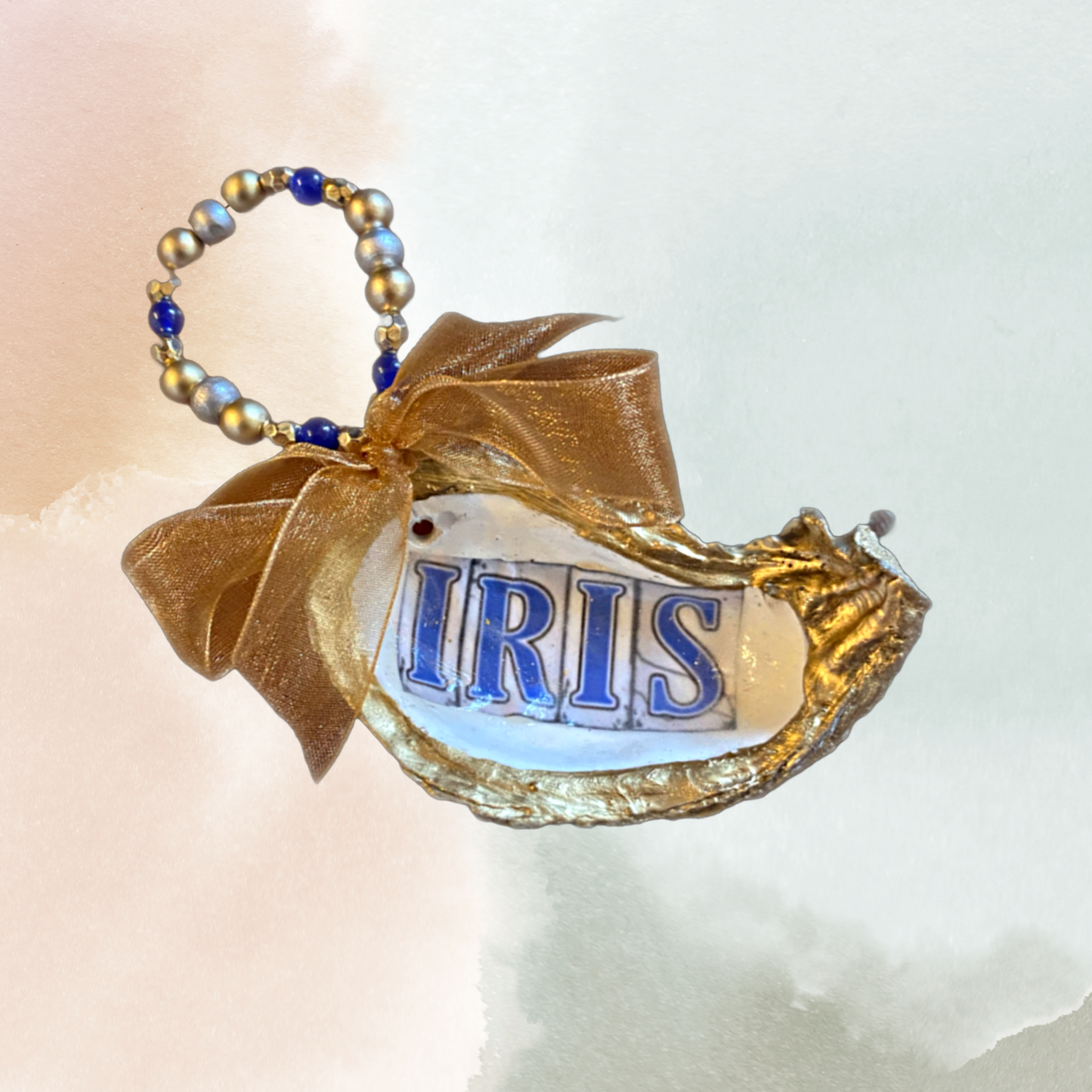 New Orleans Street Tiles: Iris Oyster Ornament