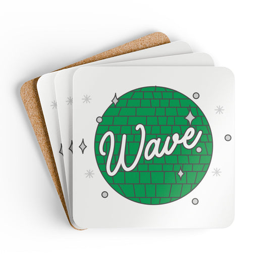 Green Wave Coaster Set (Set of 4)