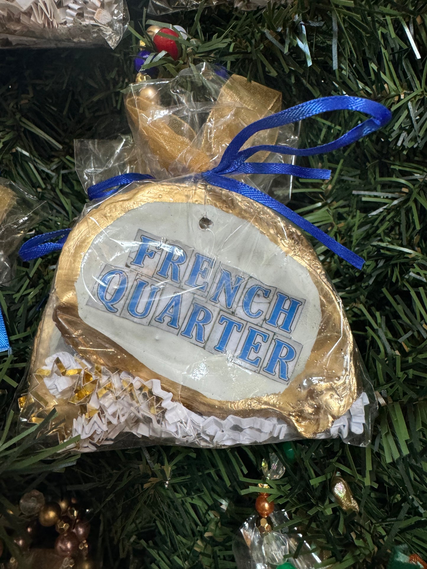 New Orleans Street Tiles: French Quarter Oyster Ornament