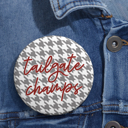 Houndstooth Tailgate Champs Gameday Pin