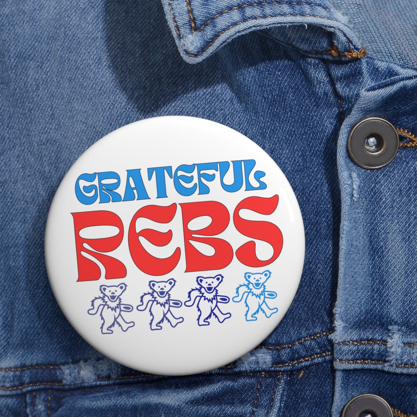 Grateful Rebs Gameday Pin