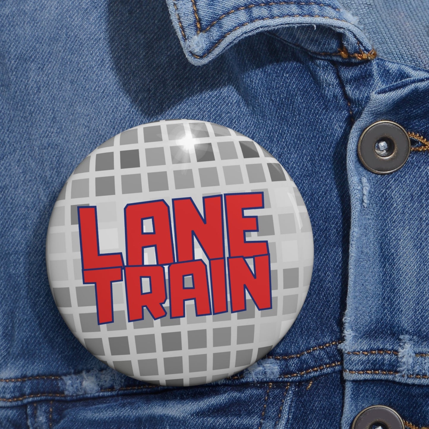 Lane Train Disco Gameday Pin