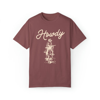 Maroon Howdy Gameday Comfort Colors T-shirt