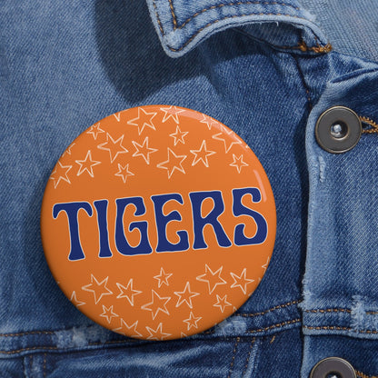 Tigers Orange Navy Gameday Pin
