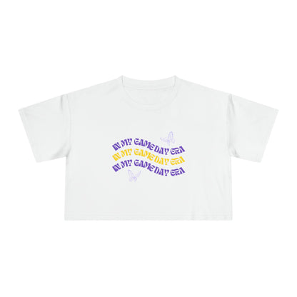 Purple & Gold In My Gameday Era Cropped Tee