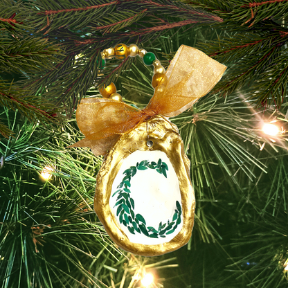 Monogram C Oyster Ornament