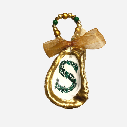 Monogram S Oyster Ornament