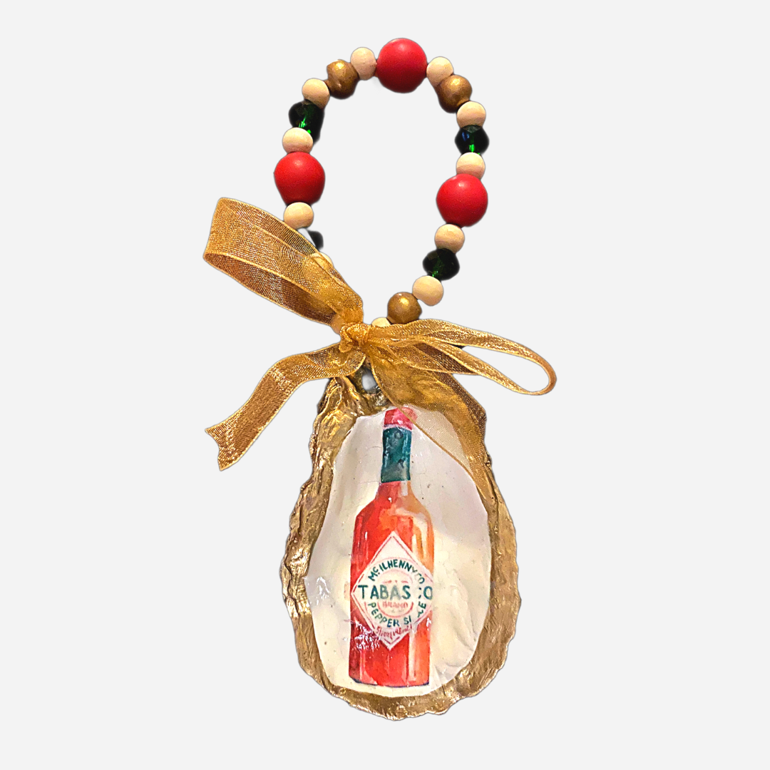 Tabasco Hot Sauce Oyster Ornament