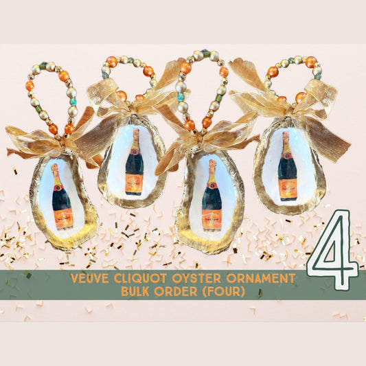 FOUR (4) BULK ORDER Veuve Oyster Ornament - YaySoiree