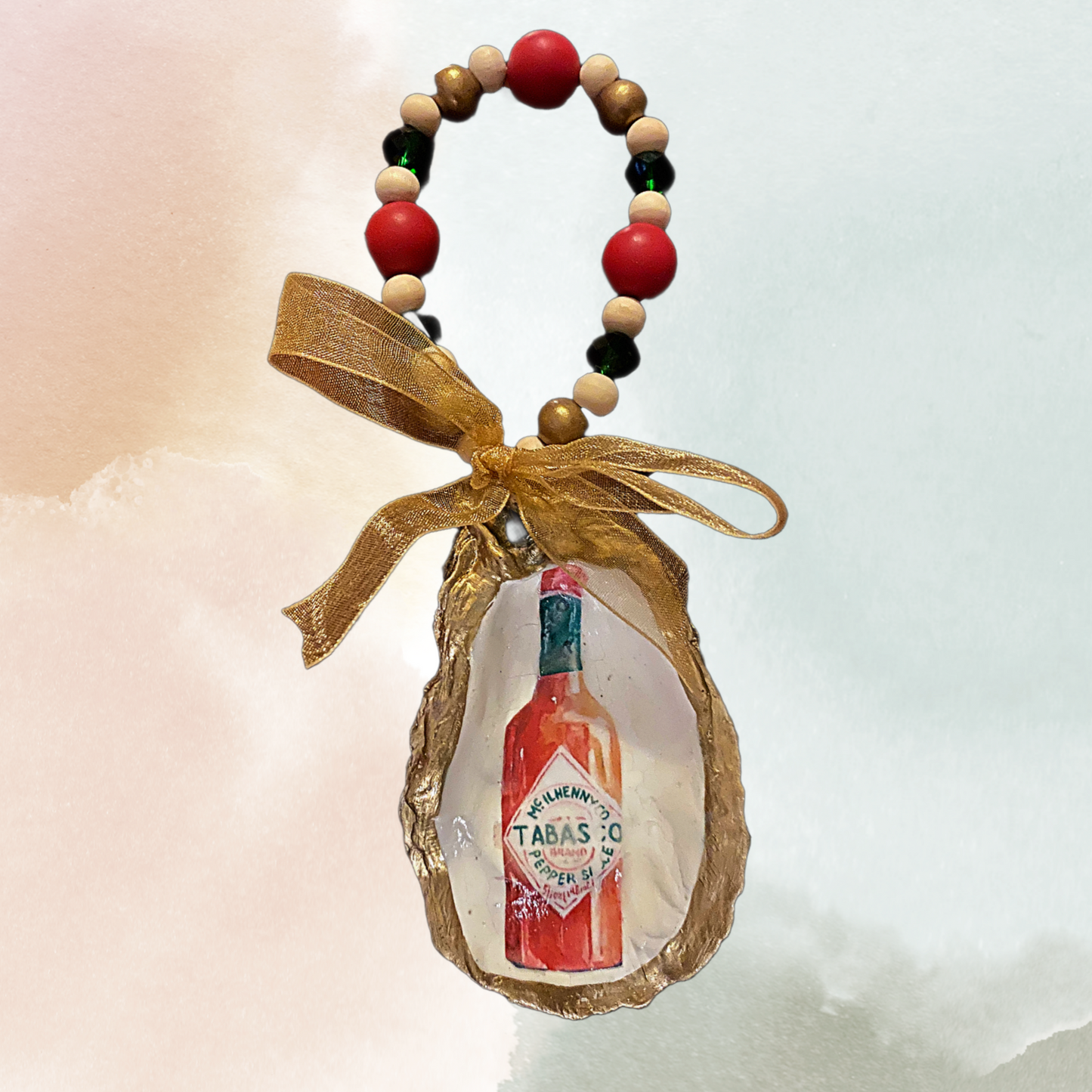 Tabasco Hot Sauce Oyster Ornament