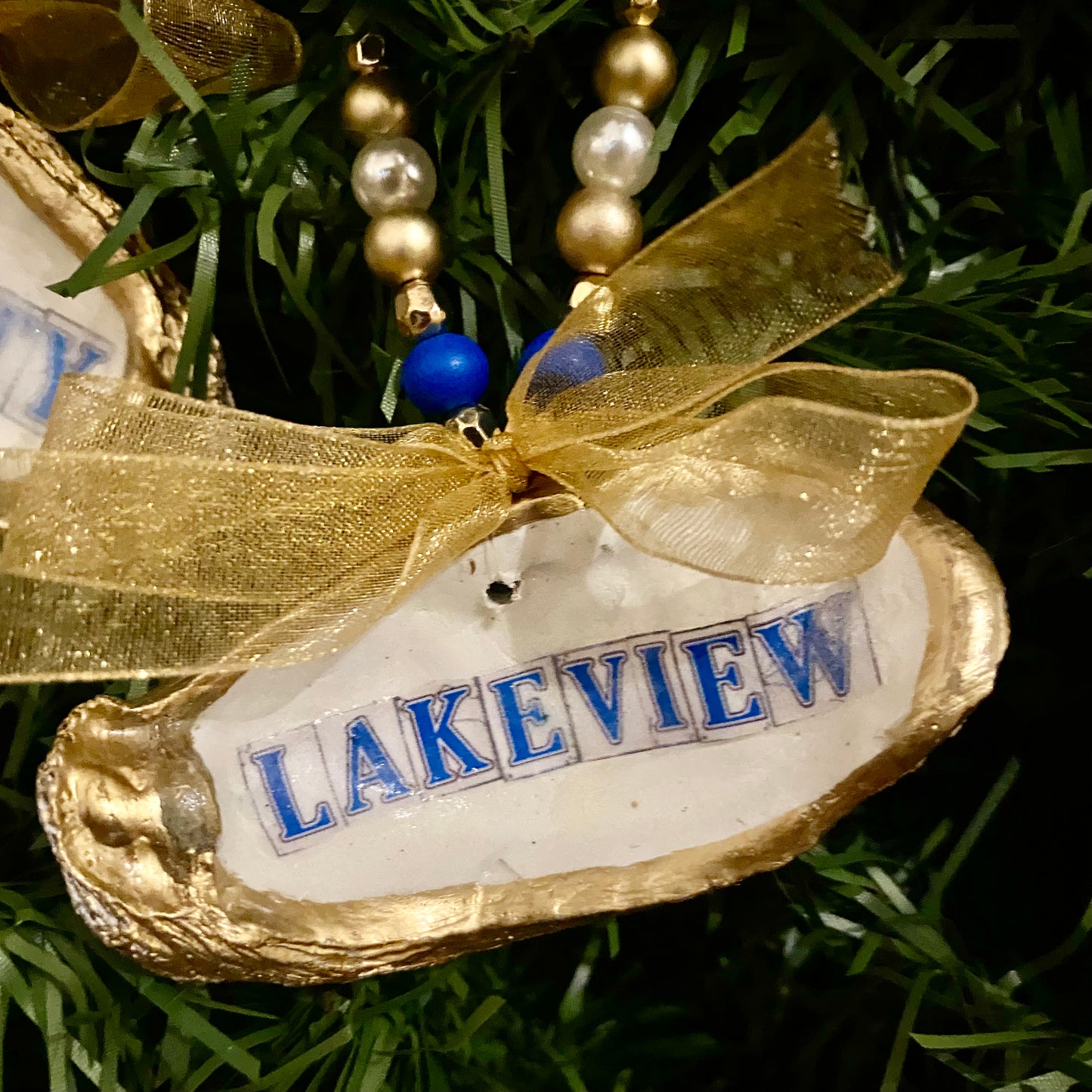 New Orleans Street Tiles: Lakeview Oyster Ornament