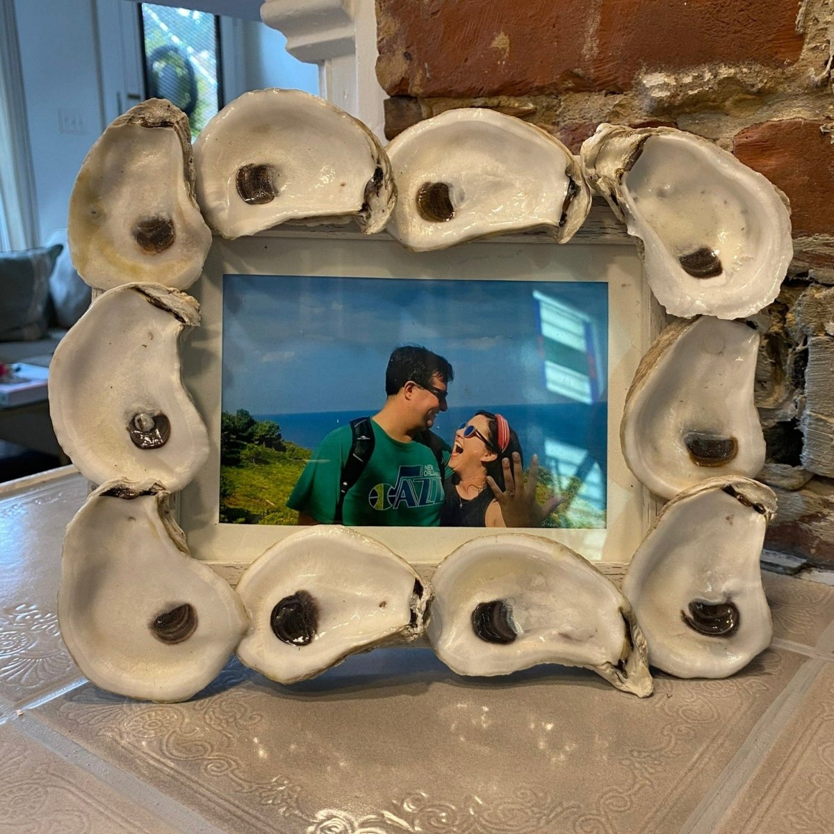 Natural Oyster Shell Picture Frame 5x7 - YaySoiree