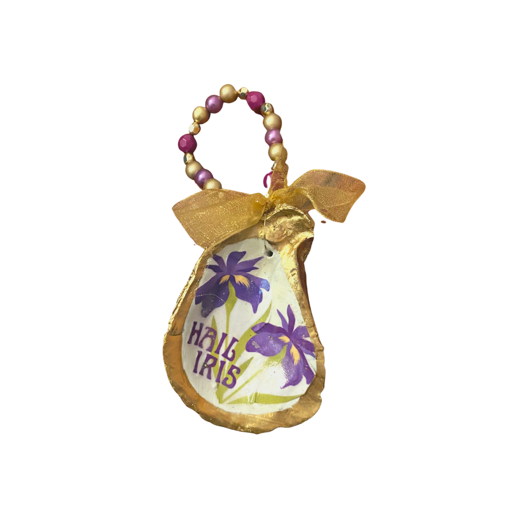 Hail Iris Oyster Ornament