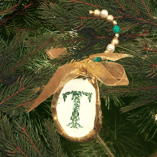 Monogram T Oyster Ornament