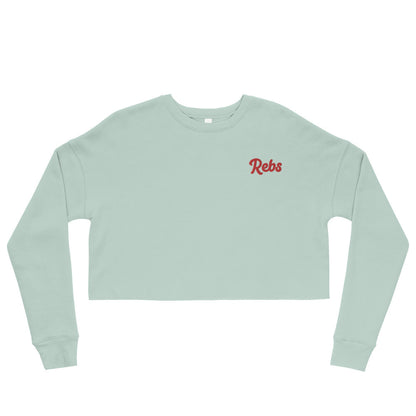 Rebs Embroidery Crop Sweatshirt